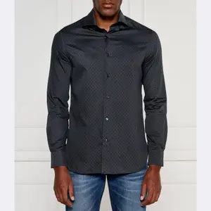 Рубашка стандартного кроя Emporio Armani, черный