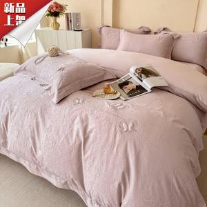 LUOLAI HOME Комплект постельного белья, 180 см, 4 предмета