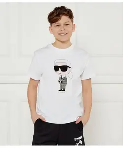 Футболка Regular fit Karl Lagerfeld Kids, белый