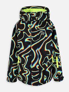 Lemon explore Зимняя куртка в черно-зелено-красном цвете