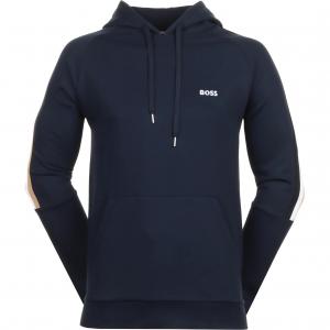 Толстовка с вышитым логотипом Boss HUGO BOSS, темно-синяя