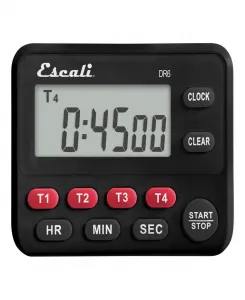 Четырехэтапный цифровой таймер Escali, черный
