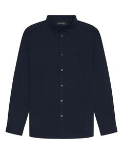 Рубашка на пуговицах классического кроя Lyle & Scott, темно-синий
