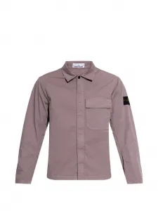 Рубашка-куртка с нагрудным карманом Stone Island, фиолетовый