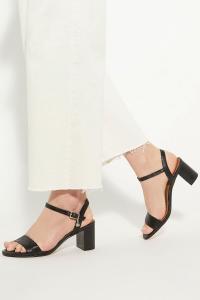 Гелевые босоножки на высоком каблуке Dune London, черный