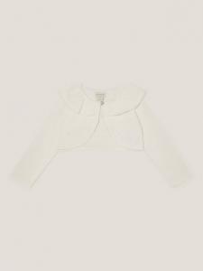 Детский хлопковый кардиган на одной пуговице Monsoon, Ivory