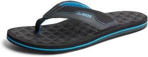 Мужские пляжные шлепанцы REEF Ripper, черный/синий