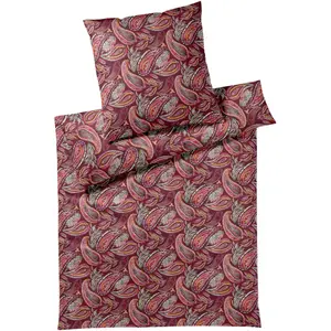 Элегантное постельное белье «Декорация», приятное ощущение на коже Elegante, цвет Wein-Rot