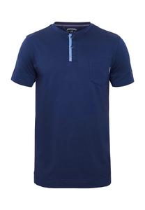 Верх пижамы «ночь и день» с вырезом хенли Jockey, синий