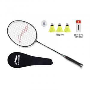 Воланы для бадминтона LiNing Full Carbon, универсальные, для защиты, продвинутый уровень, унисекс, одна ракетка, черный
