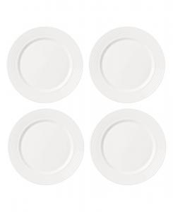 Набор из 4 обеденных тарелок Tin Can Alley "7 Degree" Lenox, белый