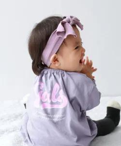 Детский комбинезон с длинными рукавами и принтом от Devil Lab, 100% хлопок, свободного кроя (SS25) Devirock, цвет 007-Back Logo-S Violet