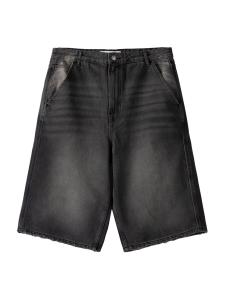 Джинсы свободного кроя Bershka, черный деним