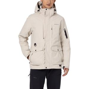 Ветровка мужская DECATHLON для походов, водонепроницаемая и ветрозащитная, утепленная, дымчато-черная