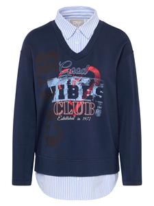 Rabe Лонгслив темно-синего цвета