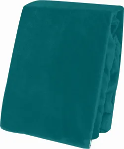 Зимняя простыня на резинке, плюшевый мишка, теплый велюр, кашемировый оттенок, размер: 180 x 220 см - 200 x 220 см, цвет: петроль One-Home