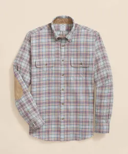 Повседневная рубашка из хлопка и кашемировой фланели с двумя карманами, стандартный крой.