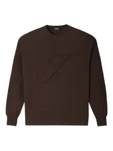 Жаккардовый свитер Jacquemus, коричневый