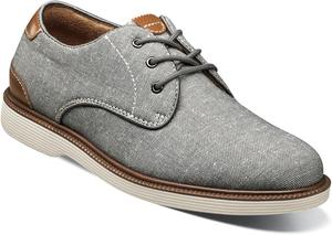 Детские оксфорды Florsheim Boys Highland Canvas с простым носком (для малышей/младших и старших детей), серый