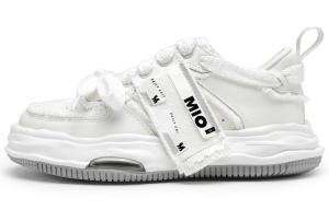 Стильные скейтбординговые кроссовки унисекс MIO, бело-синий цвет