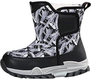 Детские зимние ботинки на толстой подошве с искусственным мехом, утепленные, водонепроницаемые, легкие, удобные, с мягкой подкладкой Generic, Grey