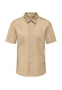 Рубашка Кантли рубашка с короткими рукавами Only & Sons, бежевый