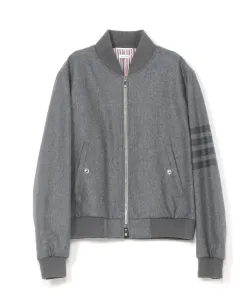 Вязаный жакет-блузон в рубчик