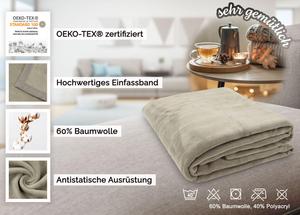 Мягкое одеяло  Zollner, светло-коричневый