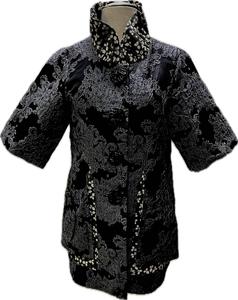 Куртка с карманами и оборками 9176Blk An Ren