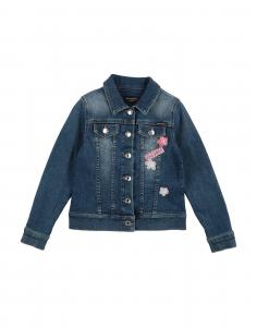 Джинсовая куртка для девочек Dolce&Gabbana, синий