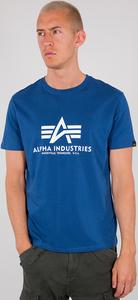 Футболка Alpha Industries Basic T-Shirt, цвет Blue/White
