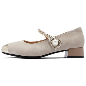 AGSDON Мэри Джейн туфли женские бежево-абрикосовые, цвет Apricot