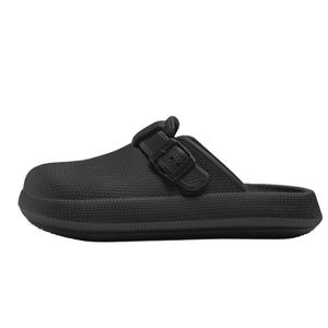 Тихие, устойчивые к запахам, нескользящие сандалии с закрытым носком, унисекс SUPEREDGE, Black