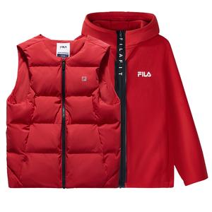 Пуховик 2-предметный набор Legend Red подростки FILA KIDS, красный