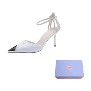 Xingdiman Стройные каблуки на высоком каблуке для женщин экрю, цвет Ecru