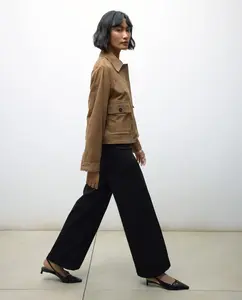 Женские брюки клеш с центральным швом Tintoretto, черный