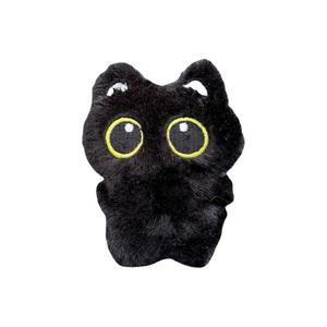 Princess lovers Милый креативный брелок-плюш черный кот с открытым ртом высота 10 см
