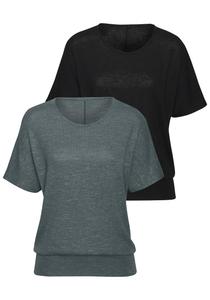 Рубашка VIVANCE, темно-зеленый/черный