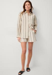 Блузка-рубашка Ellos Collection, белые полоски