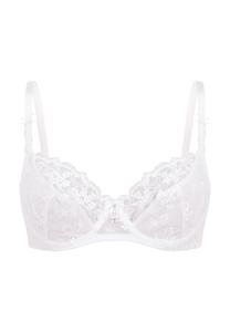 Бюстгальтер с косточками LASCANA, белый
