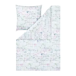 Комплект постельного белья Ateliers Mako-Satin, цвет Топаз, светло-голубой, размер 135x200+80x80 Estella