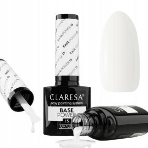Claresa, Base Power 15, Бескислотная основа для наращивания гибридных ногтей, 5 г