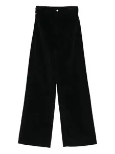 Вельветовые брюки прямого кроя EMPORIO ARMANI, черный