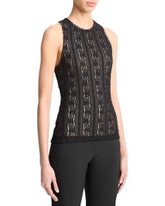 Рубашка Vince High Neck Shell Vince, черный