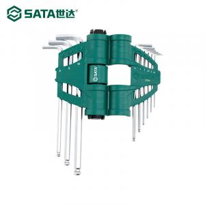 SATA 09124 Набор из 9 шестигранных ключей с удлиненной шаровой головкой для увеличения мощности