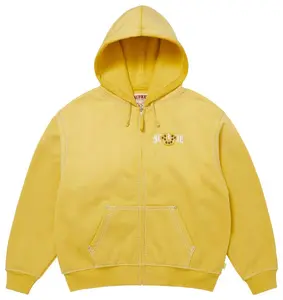Толстовка Supreme x True Religion на молнии с капюшоном, желтый