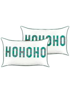 Beliani Комплект из 2 декоративных подушек JOYCANDY в бело-красно-зеленой цветовой гамме