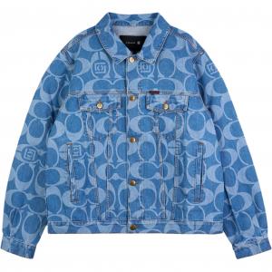 X CLOT FW25 Джинсовая куртка мужская COACH, синий