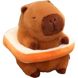 Плюшевая кукла Capybara Dolls высота 22 см DUOAI, Toast Floatie Capybara