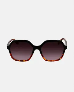 Круглые женские солнцезащитные очки из ацетата с градиентными линзами Longchamp, черный